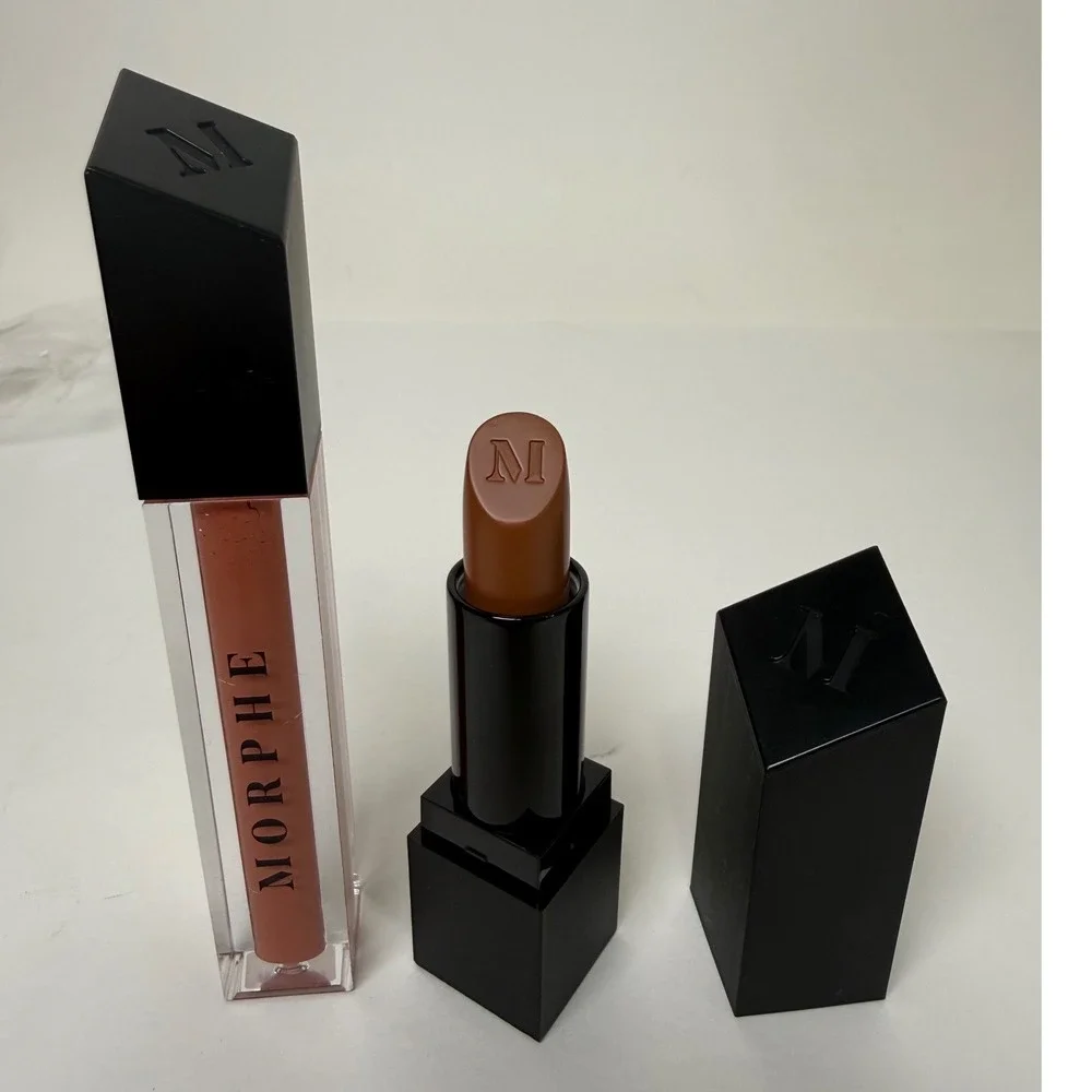Morphe Lot Lip Gloss‎ Matte Lipstick Bundle Sing Along Sweet Tea Nude New